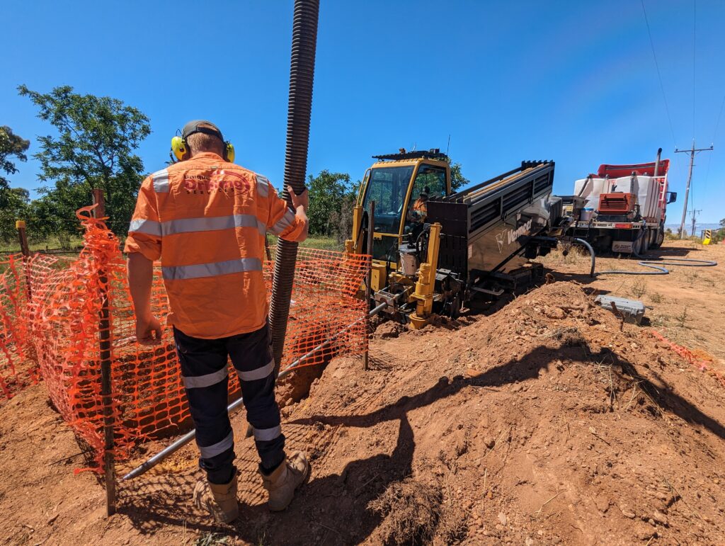 Employee Operating Vac Truck